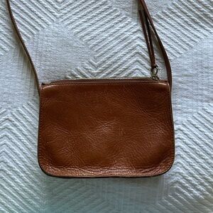 Auburn/Brown leather crossbody bag